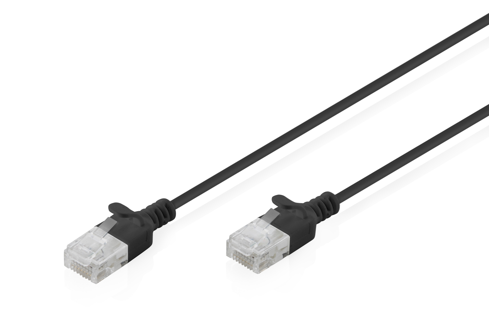 CAT6 U/UTP SLIM PATCH 5M BLK 5M LSZH AWG 32/7 BLACK