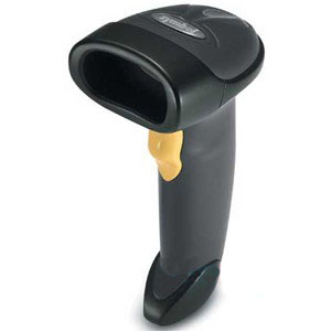 ZEBRA vonalkód olvasó, vezetékes, LS2208, 1D, SR, multi-IF, kit(USB,stand), anthracite