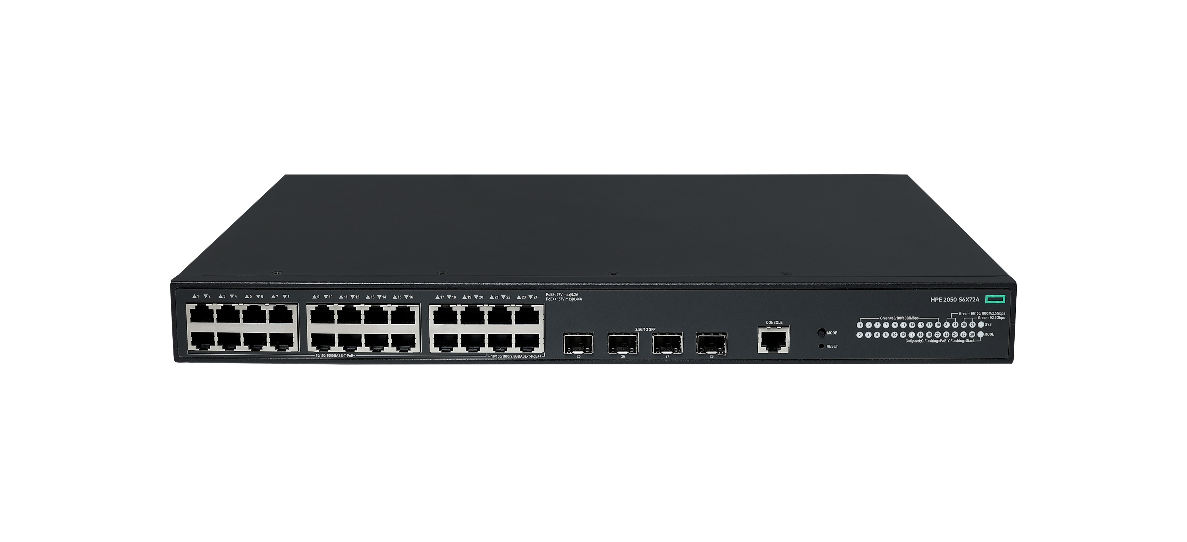 HPE NW CW 2050 24G POE+ 4F 420W SW EU EN