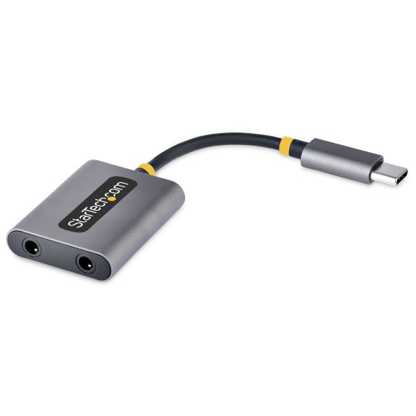USB-C HEADPHONE SPLITTER C TO DUAL 3.5MM AUDIO ADAPTER