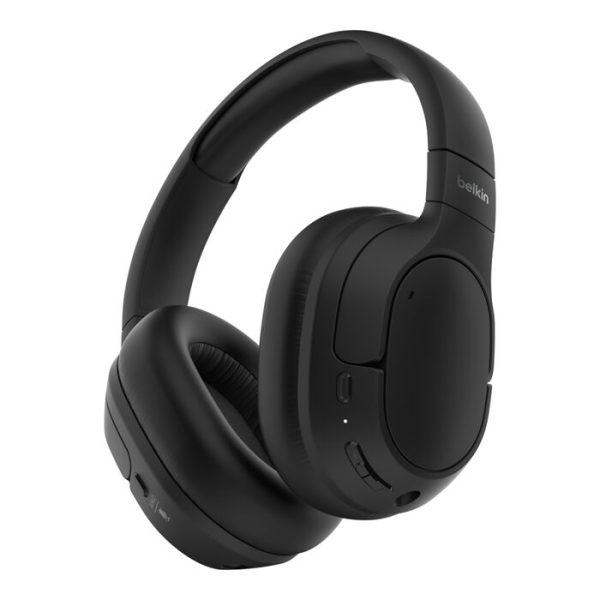 BELKIN SOUNDFORM ISOLATE bluetooth fejhallgató SZTEREO v5.4, 3.5mm jack aljzat, FEKETE