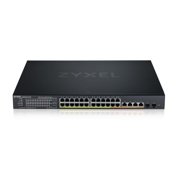ZYXEL Switch 24-port 2.5GbE Smart Managed Layer 2 PoE 700W 22xPoE+/8xPoE++ Switch with 4 10GbE and, XMG1930-30HP-ZZ0101F
