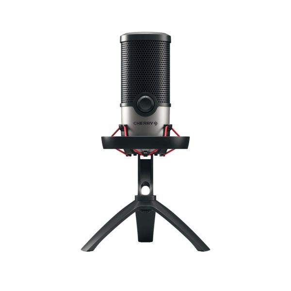 CHERRY UM 6.0 ADVANCED USB MIC FOR STREAMING/OFFICE SILVER/BLAC