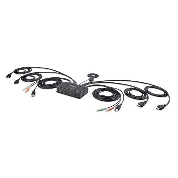 C2-DH46-UA2-CBL-KVM 2-PORT DUAL-MONITOR KVM SWITCH