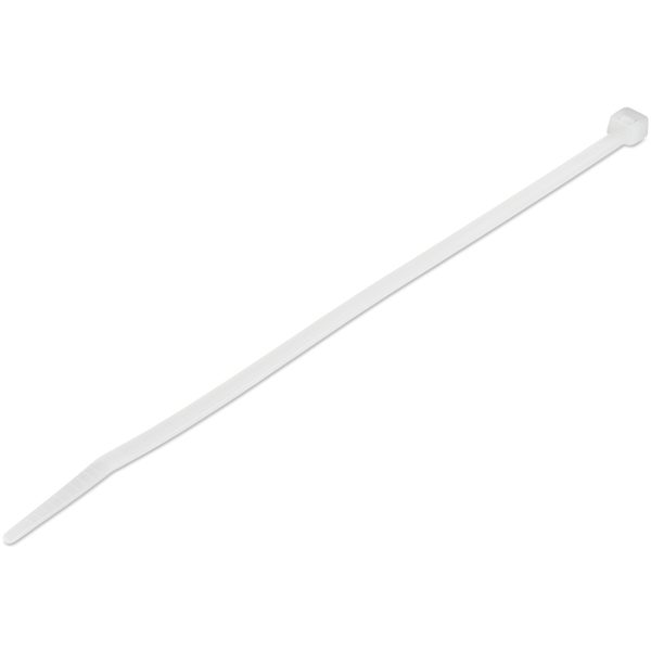 100 PACK 8 CABLE TIES -WHITE NYLON ZIP TIE WRAPS UL TAA