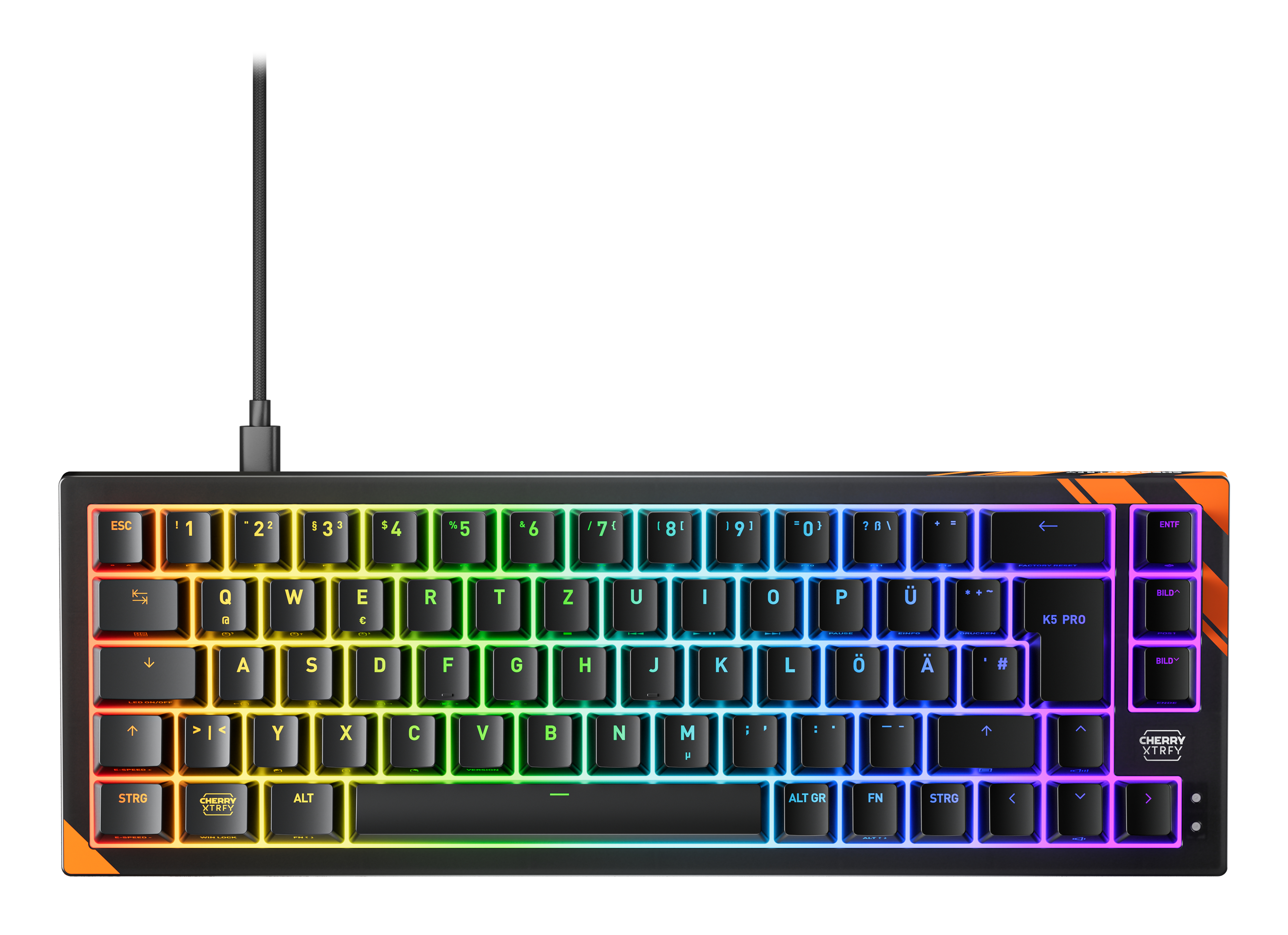 K5 PRO TMR MAGNETIC SWITCH GAMING KEYBOARD GERMAN LAYOUT BL