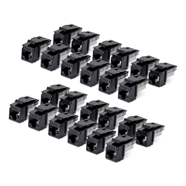 STARTECH CAT6 KEYSTONE JACK 24-PACK 24-PACK90-DEGREE 110 PUNCH DOWN