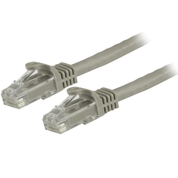 1.5 M CAT6 CABLE - GREY SNAGLESS - 24 AWG COPPER WIRE