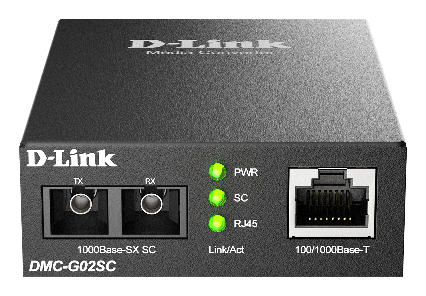 D-LINK Optikai Media Konverter 100/1000Base-T to 1000Base-SX SC Multi mód 550m, DMC-G02SC/E