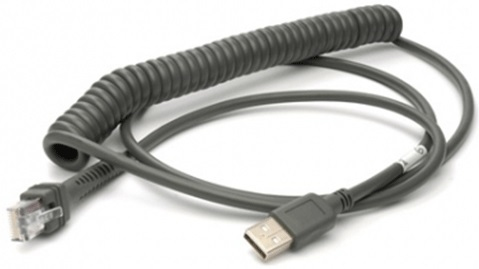 USB BLACK TYPE A 2.9M COILED HOST POWER