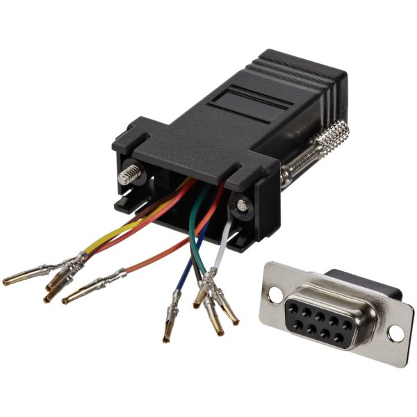 StarTech D-SUB 9pin -> RJ45 F/F adapter moduláris fekete