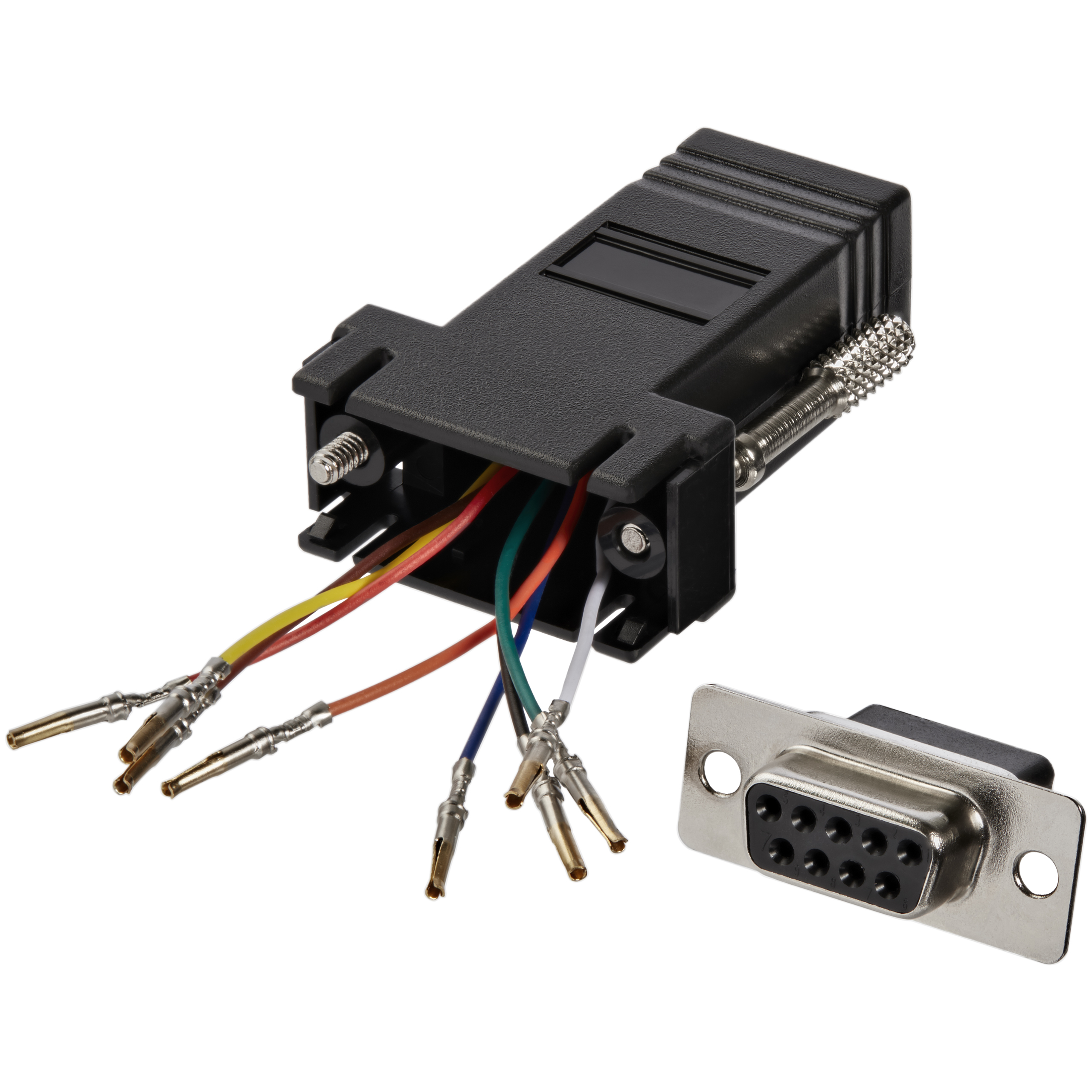 StarTech D-SUB 9pin -> RJ45 F/F adapter moduláris fekete
