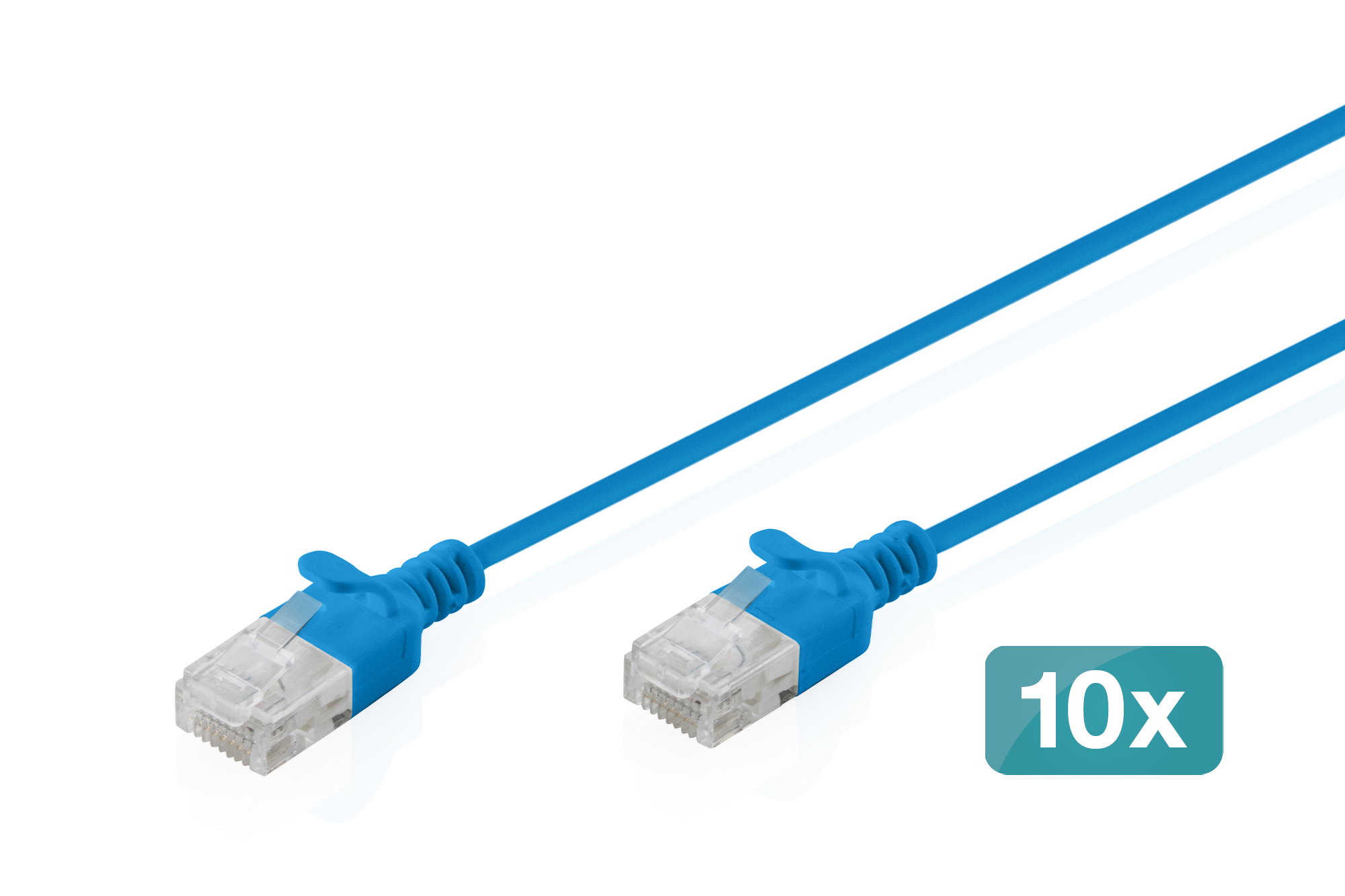 CAT6 U/UTP SLIM PA 10X2M BLUE 10X 2M LSZH AWG 32/7 BLUE