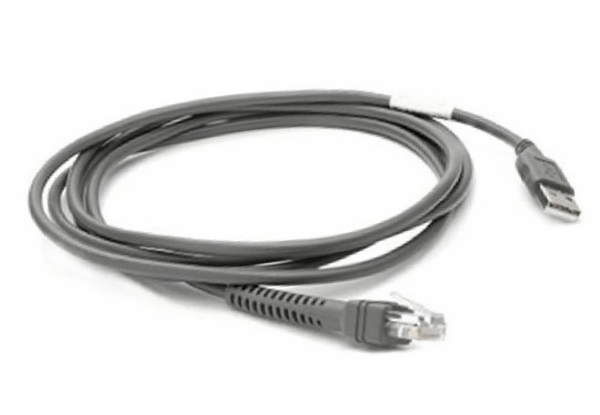 Zebra SHIELDED USB CABLE SER A CONNEC 7FT/2.1M STRAIGHT
