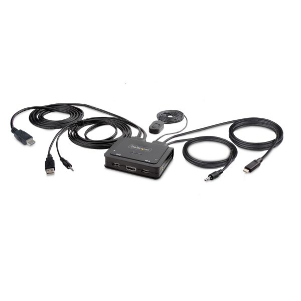C2-H46-UAC-CBL-KVM 2-PORT HYBRID CABLE KVM SWITCH