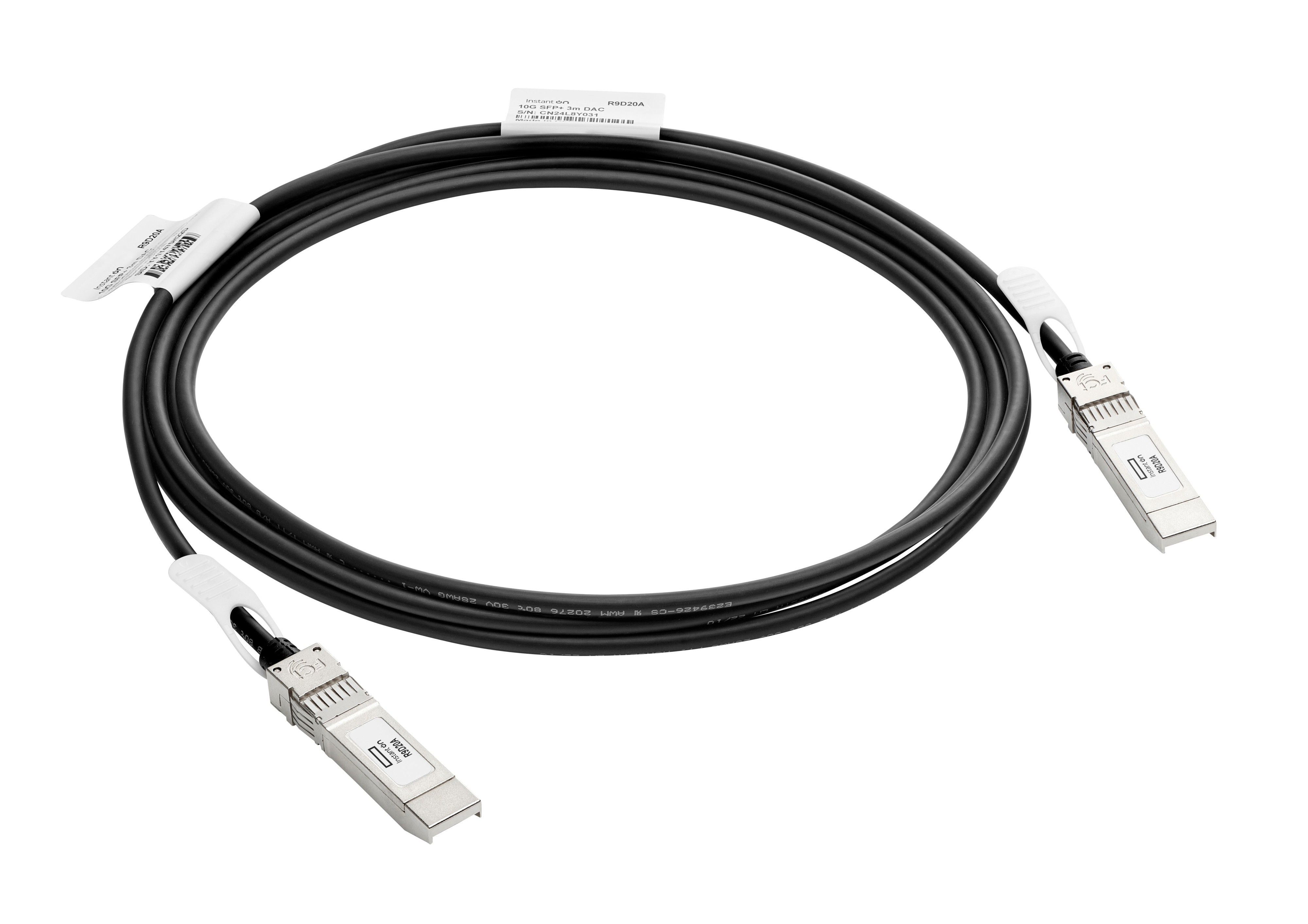 HPE Aruba IOn 10G SFP+ to SFP+ 3m DAC Cable
