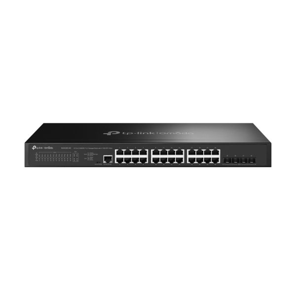 TP-LINK Switch 24x2.5Gbps + 4x10G SFP+ + 1xkonzol port Menedzselhető Rackes, SG3428X-M2