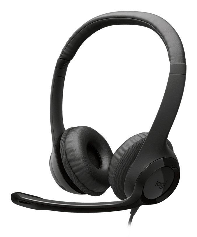 LOGITECH Fejhallgató 2.0 - H390 USB-C Mikrofonos, Fekete