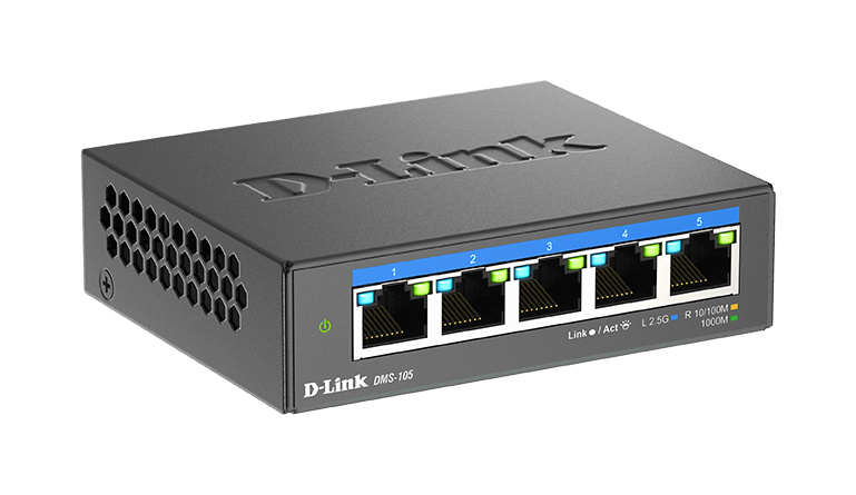 5-PORT MULTI-GB UNM. SWITCH 5X 100 / 1000MBPS / 25GBPS TP