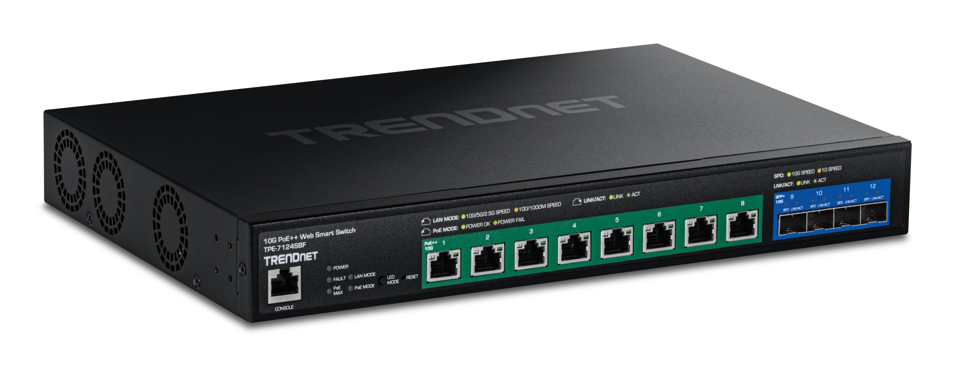 12-PORT 10G POE++ WEB SMART SWITCH (720W)