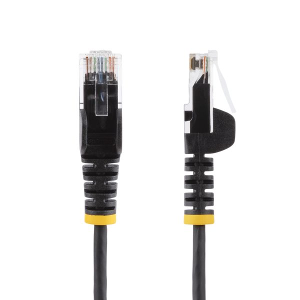 25CM BLACK SLIM CAT6 PACK .