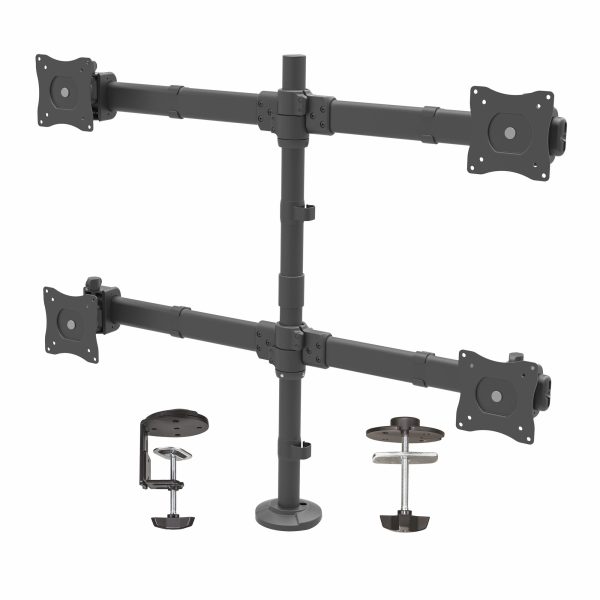 MONITORARM ROTATABLE 360 -8KG 4-HOLD VESA 75/100MM -27IN