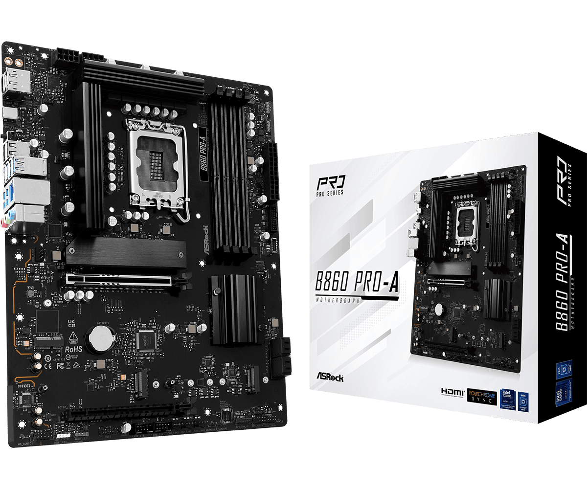 ASRock B860 Pro-A LGA1851 DDR5 ATX alaplap