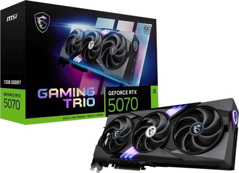 MSI GeForce RTX 5070 12G GAMING TRIO OC videokártya