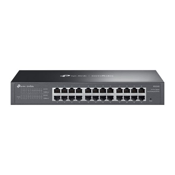 TP-LINK OMADA Switch 24x1000Mbps Fémházas Easy Smart, ES224G