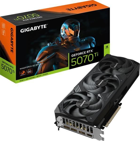 GIGABYTE Videokártya PCI-Ex16x nVIDIA RTX 5070 Ti 16GB DDR7 OC