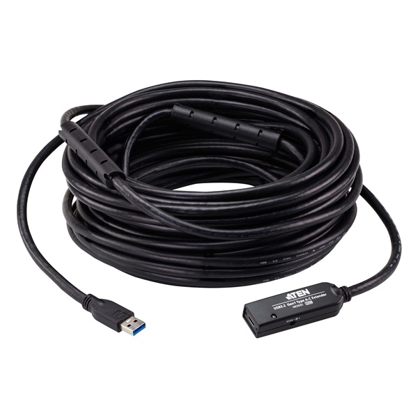 ATEN Kábel USB 3.2 Gen1 Extender, 20m, fekete - UE332C-AT-G