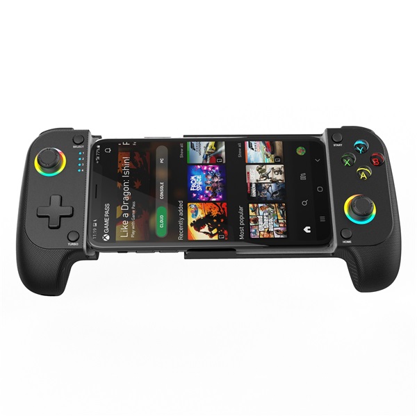 BLACKBIRD Mobil Gaming Kontroller - Android/IOS, Bluetooth 5.0, 600mAh, Fekete