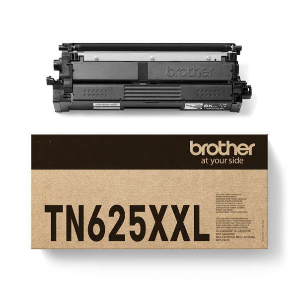 Brother Toner TN-625XXLBK, 7500 oldal, Fekete