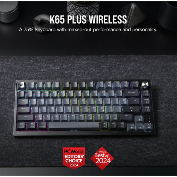 CORSAIR K65 Plus vezeték nélküli mechnaikus Gamer billentyűzet