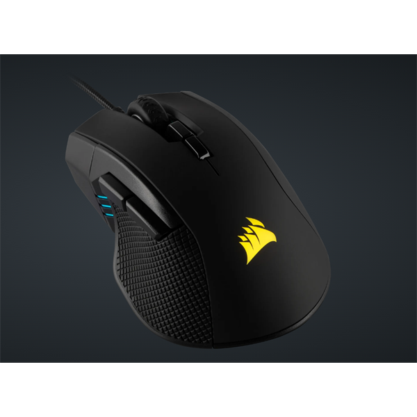 CORSAIR Vezetékes Egér Gaming, IRONCLAW RGB FPS/MOBA, 7 programozható gomb, RGB Világítás, 18000dpi, fekete