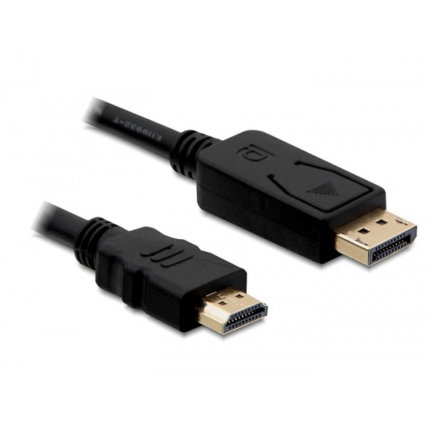 DELOCK Kábel DisplayPort 1.1 DP - HDMI, 1080p@60Hz, M/M, 2m, fekete
