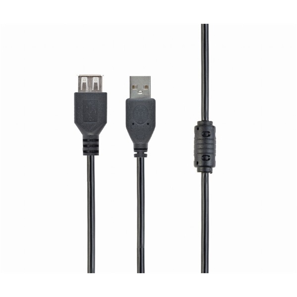 GEMBIRD Kábel USB 2.0 A - A, M/F, 4,5m, fekete