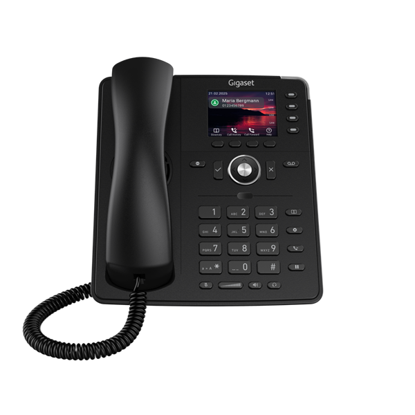 GIGASET P710 IP PRO IP asztali telefon, színes TFT kijelző, 4 funckiós LED billentyűk, HD hang, POE képes