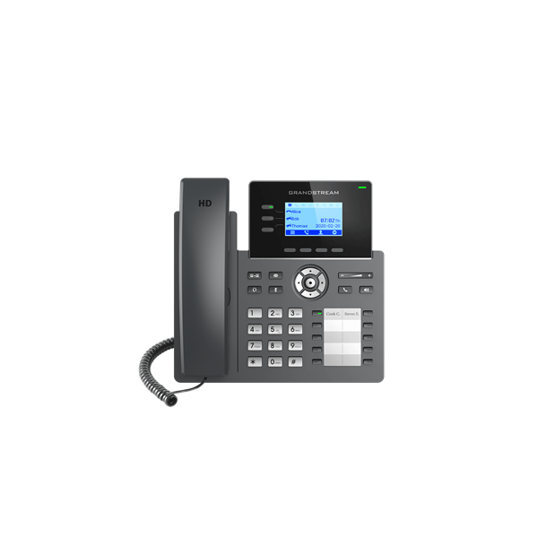 GRANDSTREAM IP Telefon 3 vonalas Carrier-Grade, HD LCD kilejző POE, GRP2604P