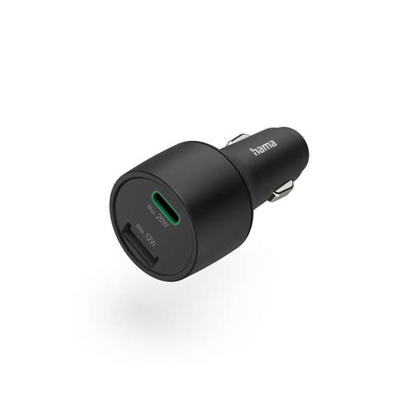 HAMA 201690, FIC E3 AUTÓS TÖLTŐ  USB A + TYPE-C, (PD,QC) 32W