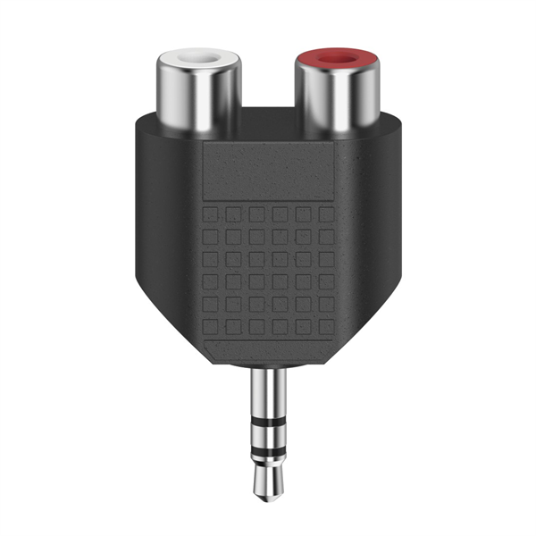 HAMA 205187, FIC ST ADAPTER SZTEREO 3,5MM JACK DUGÓ - 2RCA ALJ