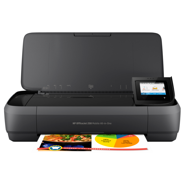 HP Tintasugaras MFP NY/M/S Officejet 250 mobil, USB/Wi-Fi, A4, 10lap/perc(FF;ISO), Hordozható, Akku