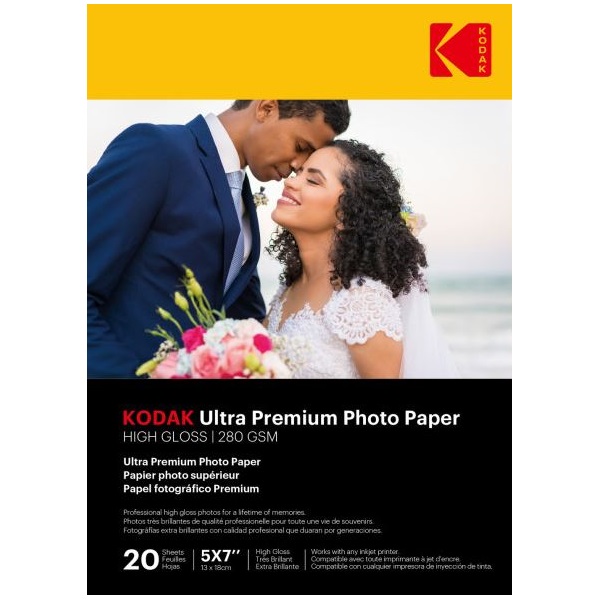 KODAK Ultra Premium fotópapír - RC Gloss 280g, 13x18, 20db