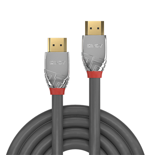 LINDY Kábel HDMI 2.0 HDMI - HDMI, Cromo Line, 4K@60Hz, M/M, 10m, szürke
