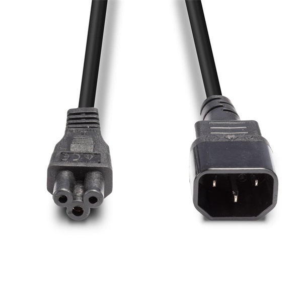 LINDY Tápkábel C14 - C5, 2m, fekete