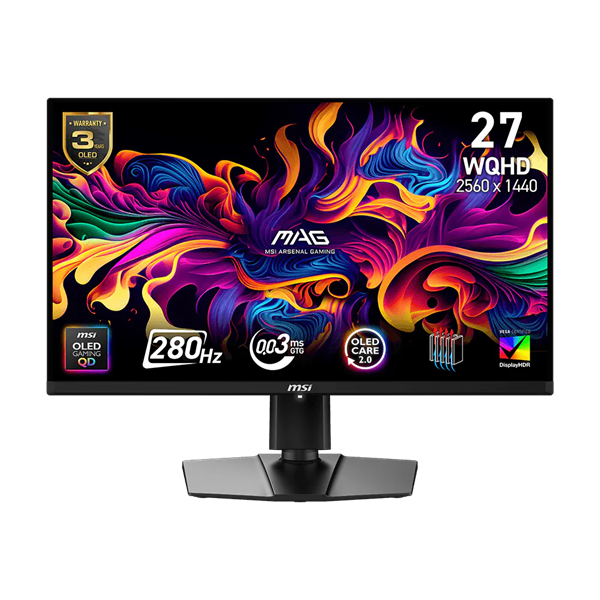 MSI Monitor GAMING MAG 271QP QD-OLED X28 26,5" WQHD 2560x1440 16:9 280Hz 0,03ms 2x HDMI, DP, Black
