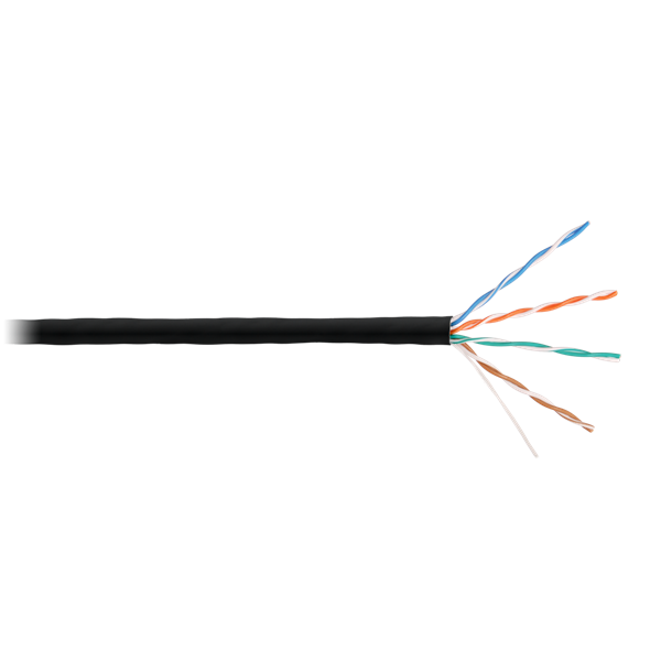 NIKOMAX Falikábel U/UTP CAT5e BC, 24AWG, PE, kültéri, 305m, fekete