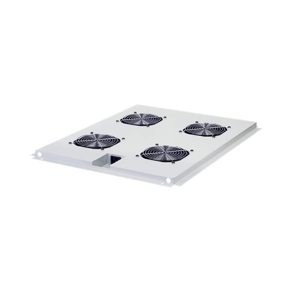 NIKOMAX Hűtő ventilátor modul, 800mm mély álló rack szekrényhez, szürke