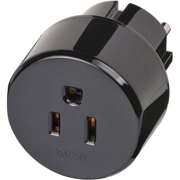 Nedis Brennenstuhl BN-1508520 travel, utazó adapter USA, Kanada, Japán, Mexiko, Dominika aljzat - Európa dugó