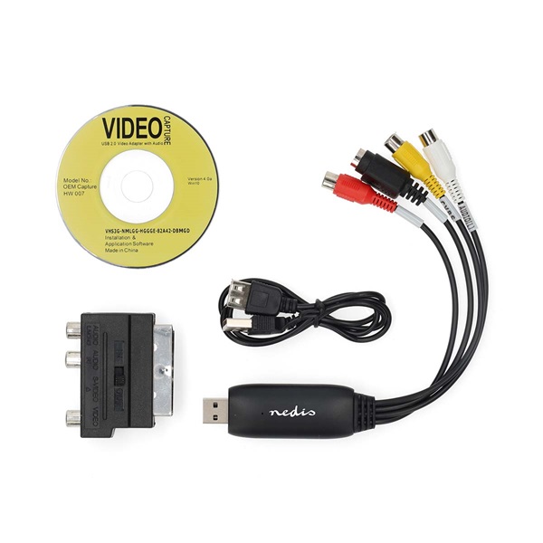 Nedis VGRRU101BK video grabber, video digitalizáló, WIN7 / 8 / 10 / 11